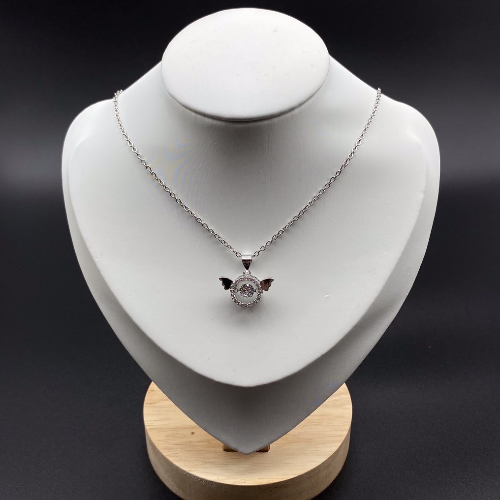 新款日韩施家镀银灵动项链女批发ins抖音快手网红气质锁骨链吊坠