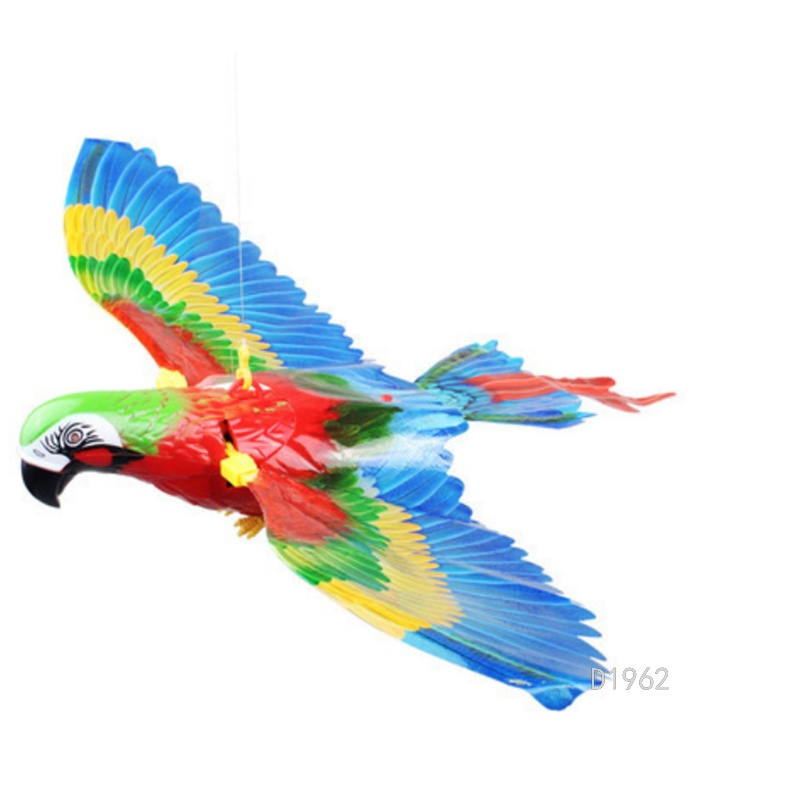 仿真提线鹦鹉鸟能飞会叫的飞鸟老鹰发光发声电动掉线飞鹰动物玩具详情11