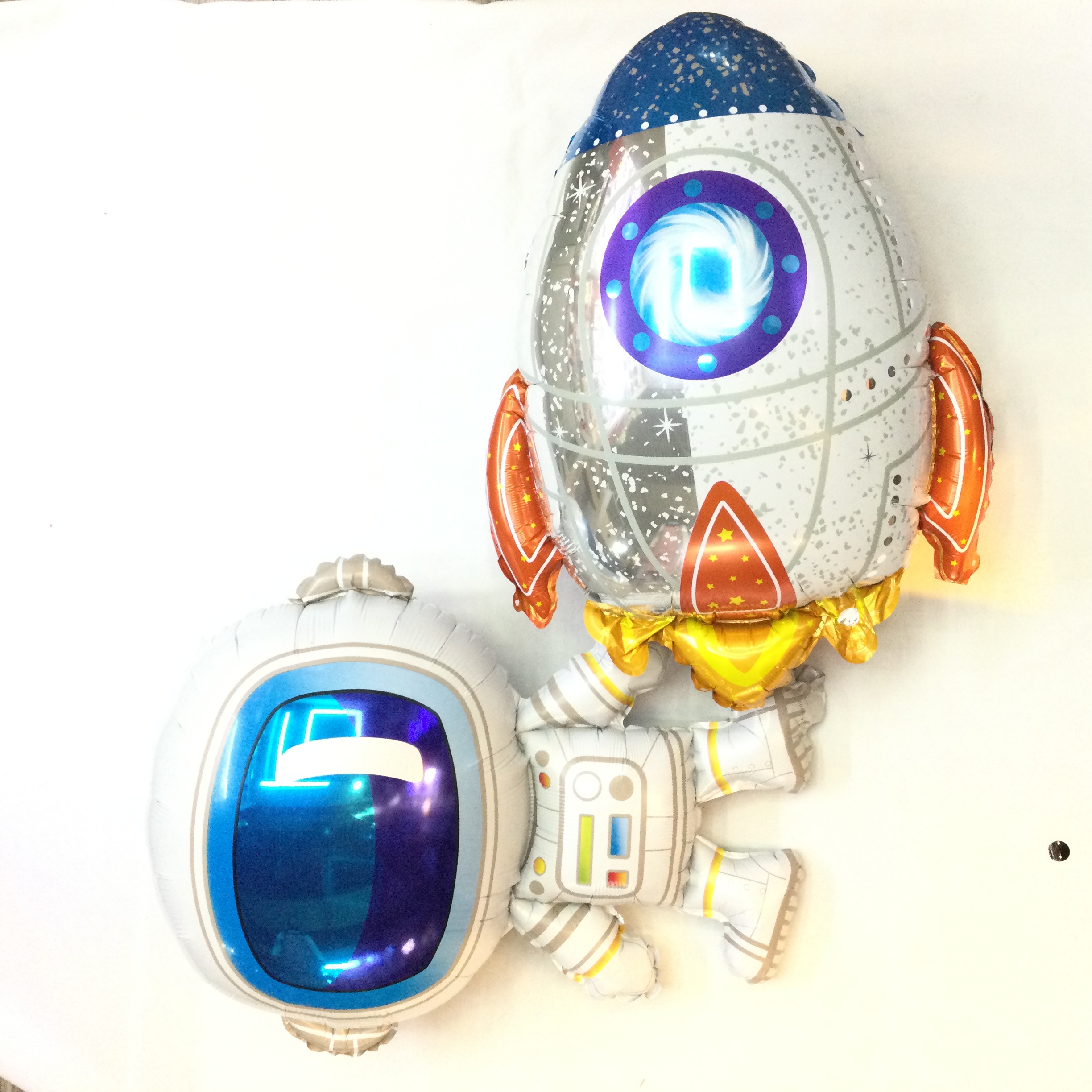太空人火箭玩具造型铝膜气球节日圣诞派对儿童场景布置装饰用品