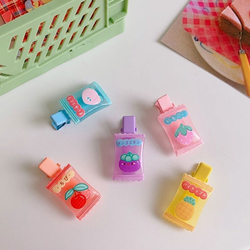 2021新款日韩ins少女心可爱卡通糖果刘海夹甜美气质碎边发夹头饰