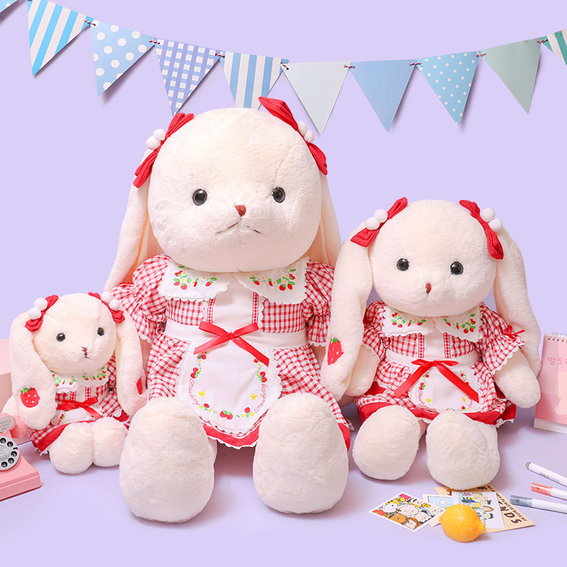 洛丽塔兔子毛绒玩具女孩床上睡觉抱枕大号布娃娃公仔