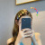 Simple Word Clip Flower Personality Barrettes Female Summer Fashion Design Sense Hair Accessories Temperament Side Clip Headdress Female