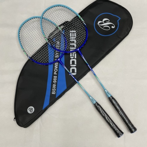 factory direct glass fiber vitamin 1 body badminton racket beginner entertainment practice racket with bag