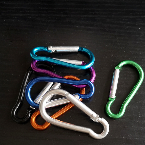 Gourd Type Climbing Button Carabiner Aluminum Alloy Buckle Safety Catch Outdoor Hanging Backpack Water Bottle Buckle Can Be Customized