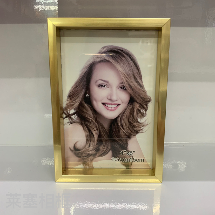 烫金色PVC玻璃创意摆件照片家居装饰礼物工艺品塑料相框