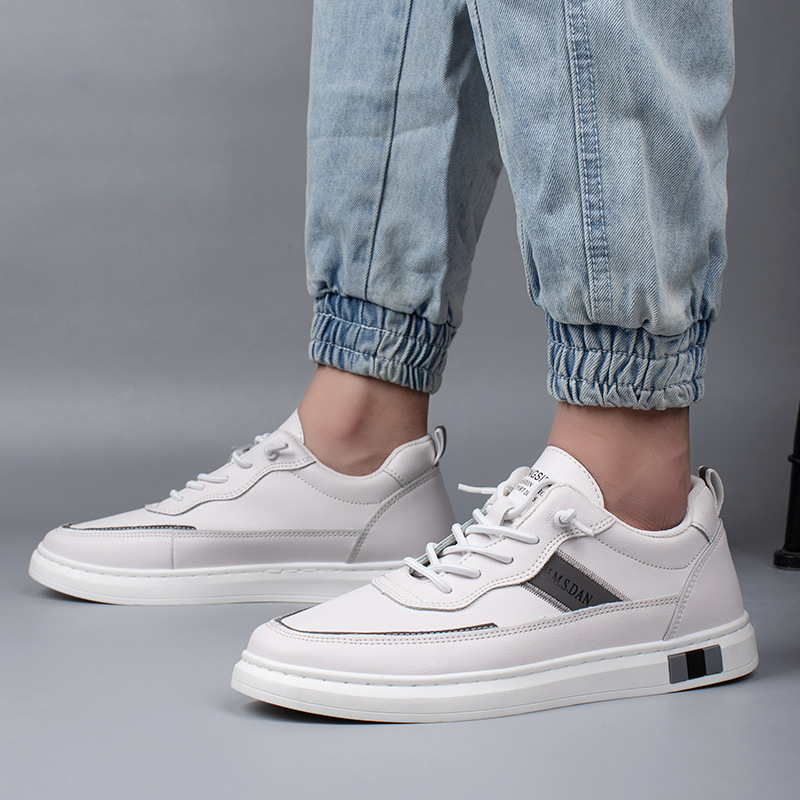 休闲板鞋男202秋季新款休闲鞋潮流透气小白鞋百搭舒适男士运动鞋