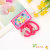 New Creative Sweet Colorful Cartoon Love Five-Pointed Star Bow Seamless Rubber Band Hair Accessories Factory Wholesale