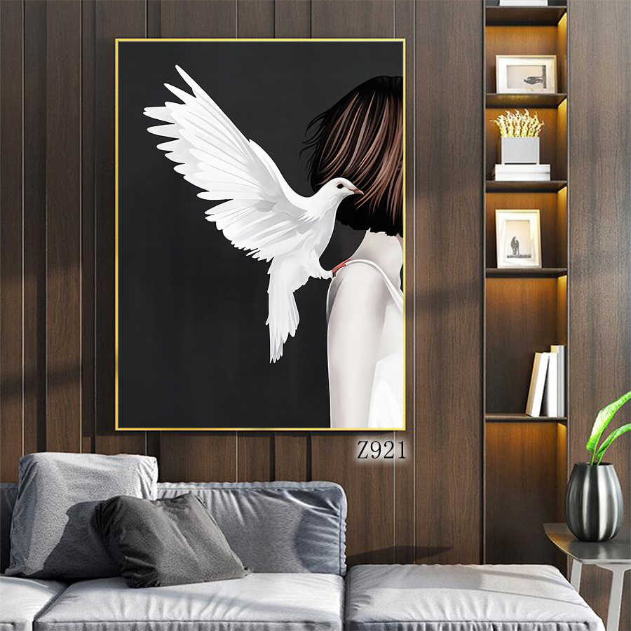 人物头像油画壁画装饰画相框布画装饰字画挂画挂画抽象沙发床头