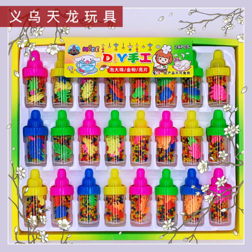 Milk Bottle Test Tube Pack Crystal Mud Sponge Baby Absorbent Water Beads Expansion Animal Soilless Cultivation Hanging Board Toy