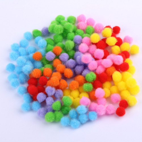 supply color polypropylene ball diy pompons material children‘s educational toy accessories shoes and hats mixed color ball