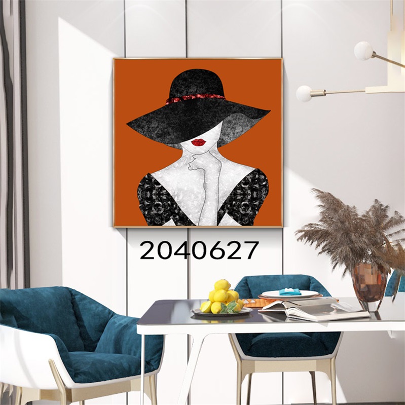 人物头像油画壁画装饰画相框布画装饰字画挂画挂画抽象沙发床头