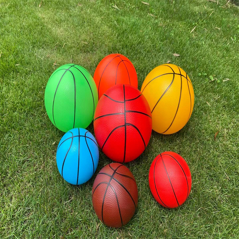 9寸pvc划线篮球儿童充气玩具拍拍球皮球地摊热卖批发一件代发
