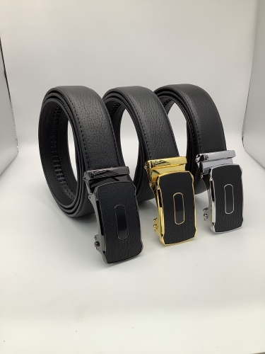 Bark Pattern Super-Moving Automatic Belt Men‘s Casual Business Belt Durable Belt Alloy Buckle Manufacturer Direct Wholesale