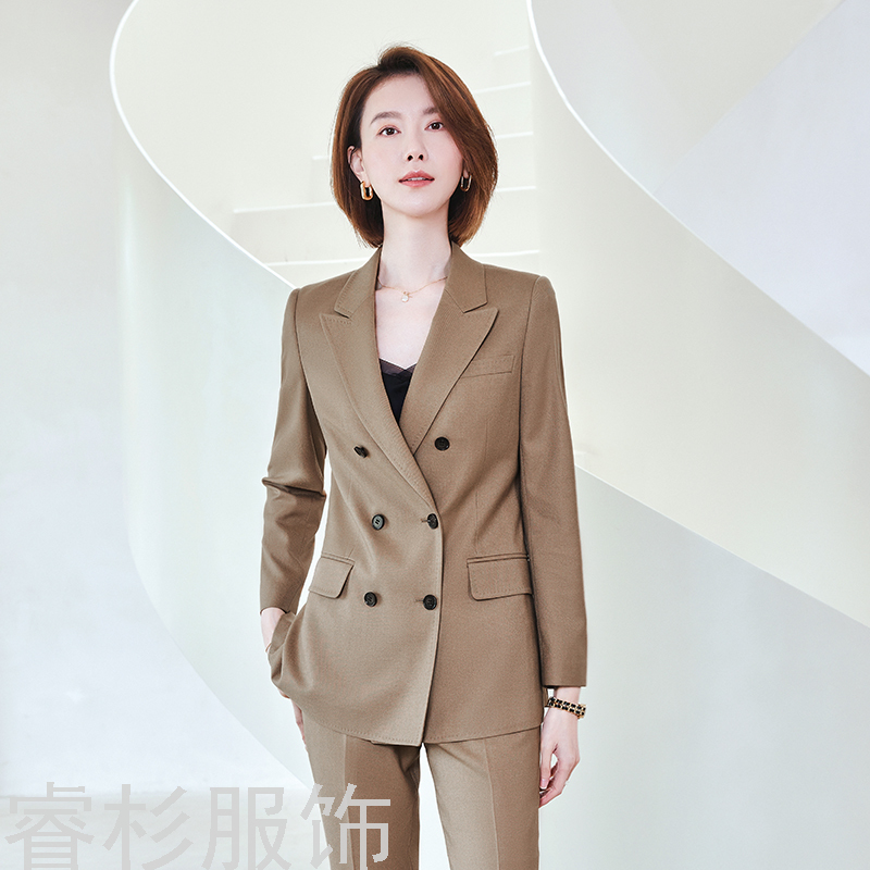 经典双排扣男女同款西服外套OL职业正装商务时尚西服工作服