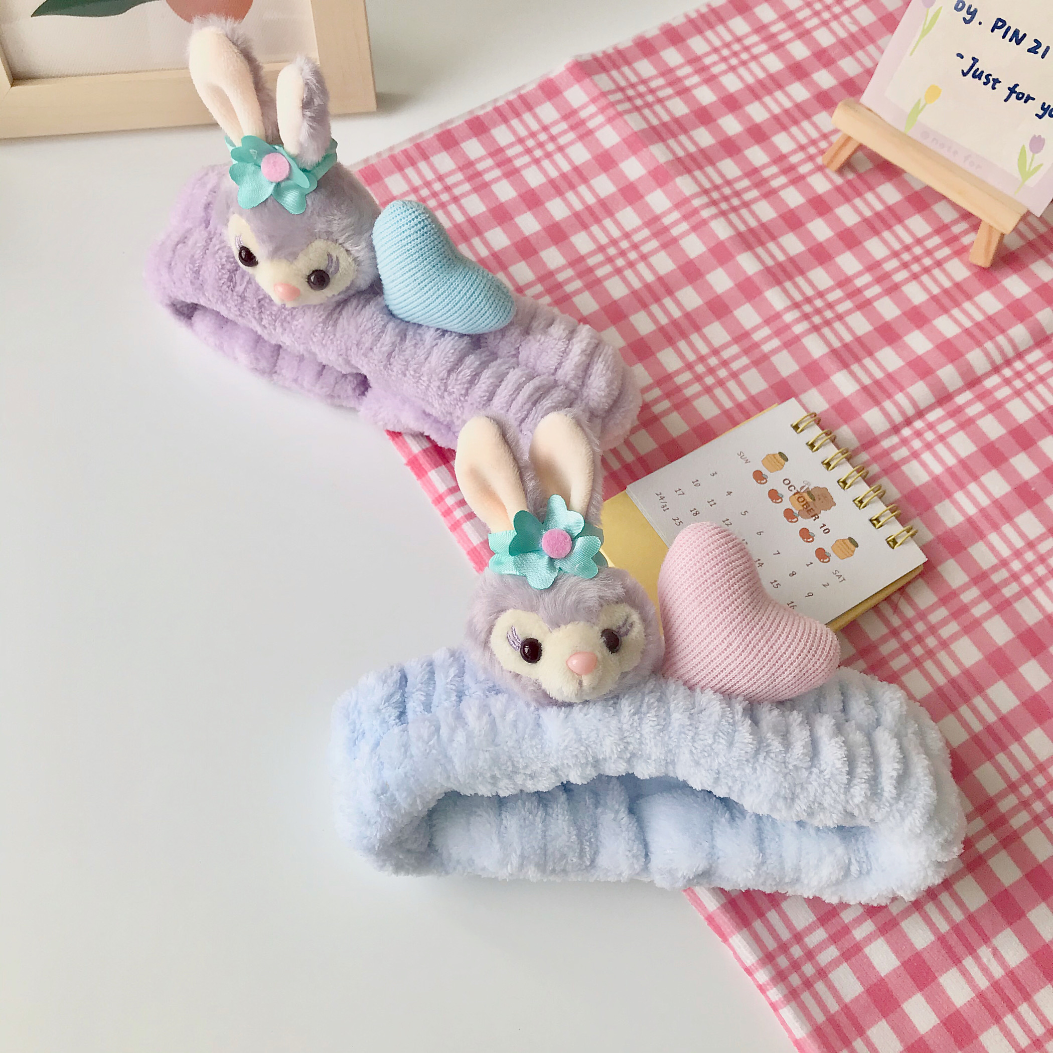 新款秋冬韩版星黛露小花爱心洗脸束发带敷面膜化妆可爱卡通发饰