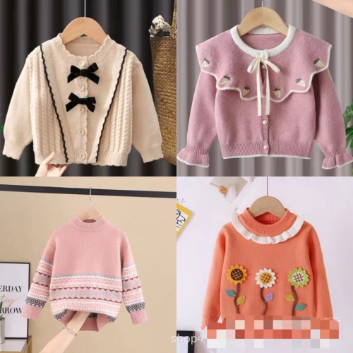 Autumn and Winter Stock Miscellaneous Children‘s Sweater Clearance Korean Style Children‘s Sweater Tail Goods Foreign Trade Children Stall Clearance