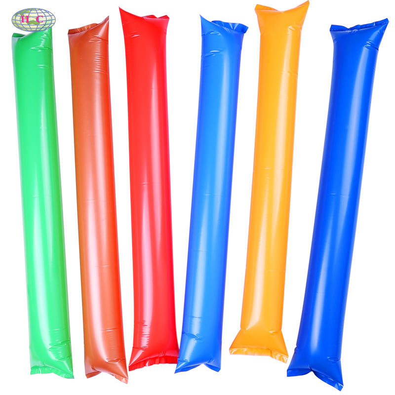 厂家批发塑料充气棒节日聚会活动气氛比赛助威加油棒啦啦棒充气棒