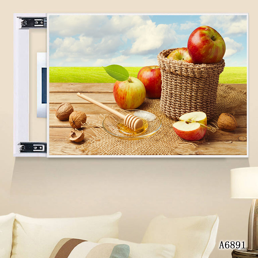 水果建筑风景油画壁画装饰画相框布画装饰字画挂画挂画沙发床头