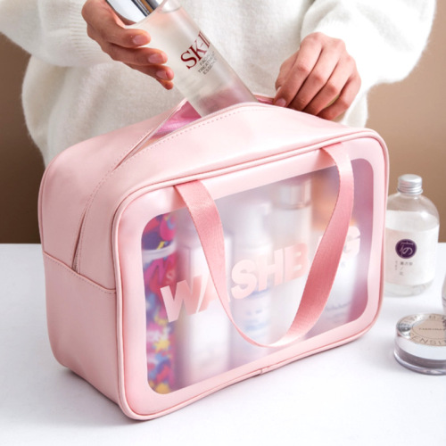 cosmetic storage bag travel frosted portable multifunctional waterproof pvc storage bag cosmetic bag