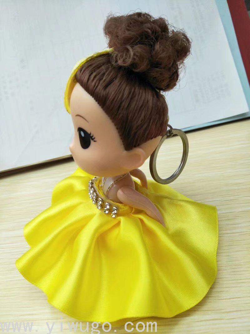 自产自销12厘米迷糊娃娃手机挂件婚庆小礼品热卖搪胶公仔娃娃批发