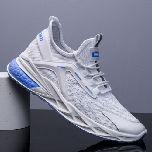 2021 Fashionable Men‘s Shoes Summer New Mesh Flying Woven Sneakers Men‘s Casual Sneakers