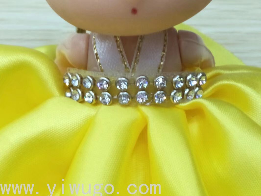 自产自销12厘米迷糊娃娃手机挂件婚庆小礼品热卖搪胶公仔娃娃批发