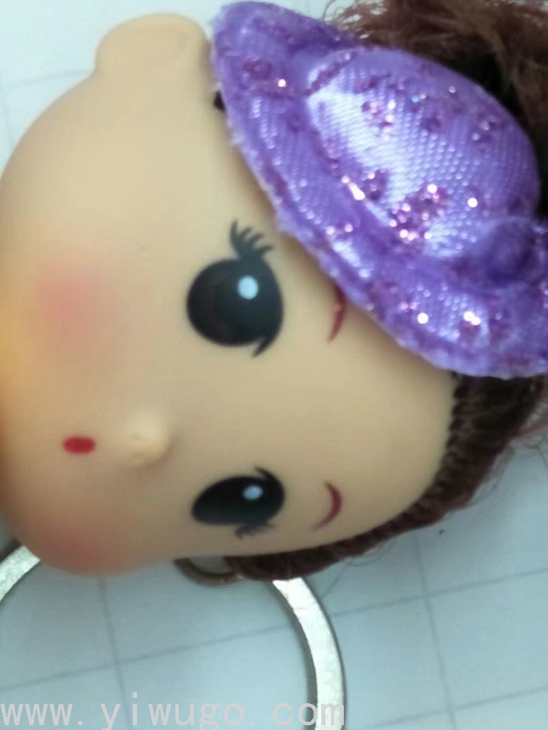 8厘米小丑迷糊娃娃手机挂件婚庆小礼品地摊热卖搪胶公仔娃娃批发