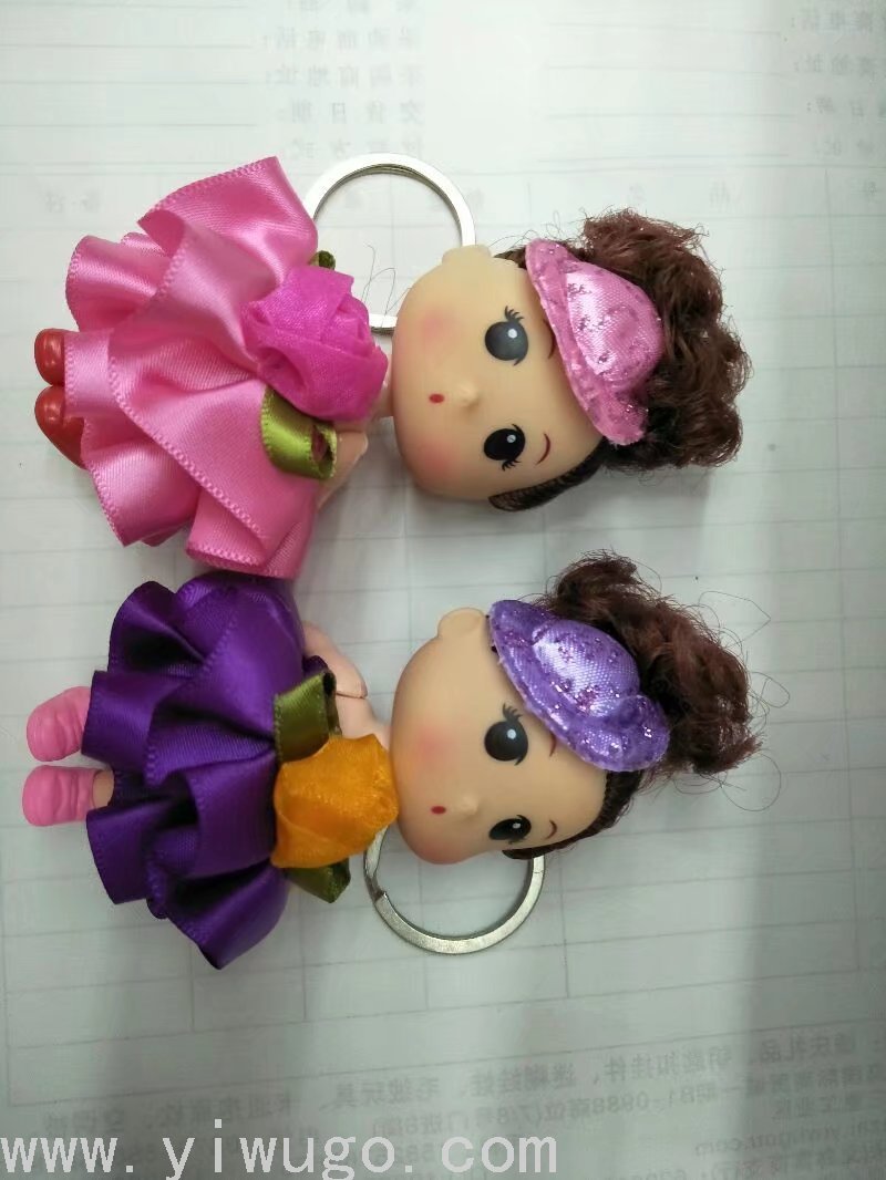 8厘米小丑迷糊娃娃手机挂件婚庆小礼品地摊热卖搪胶公仔娃娃批发