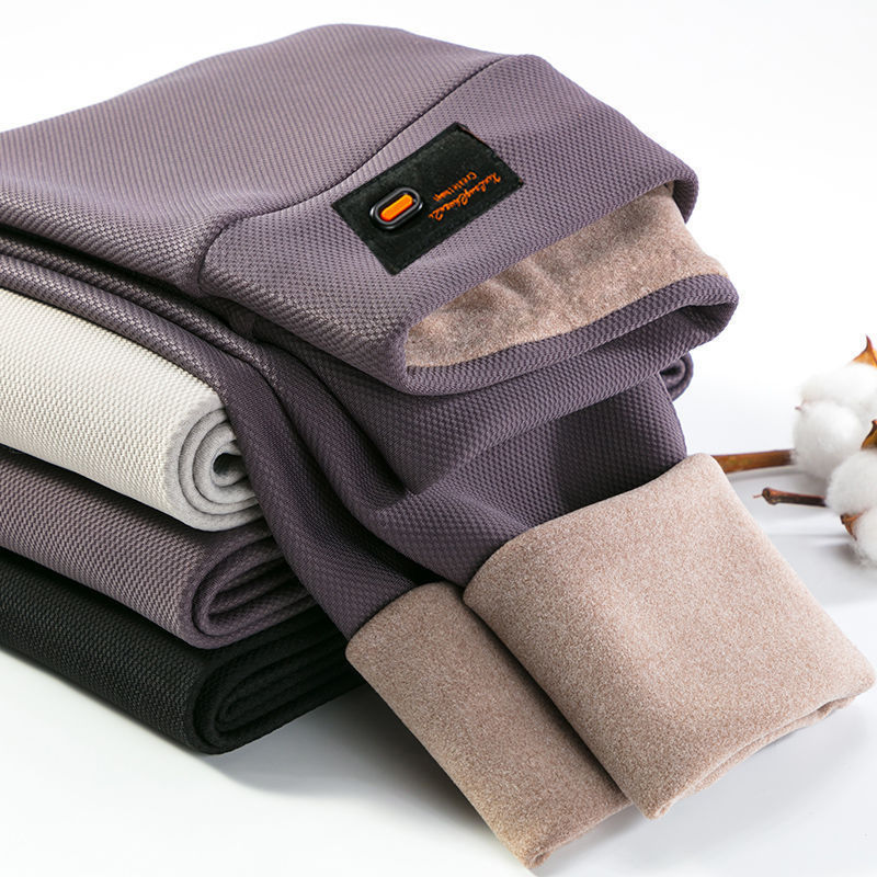 包邮打底裤女裤秋冬季加绒加厚款高腰外穿显瘦大码灰色保暖裤紧身