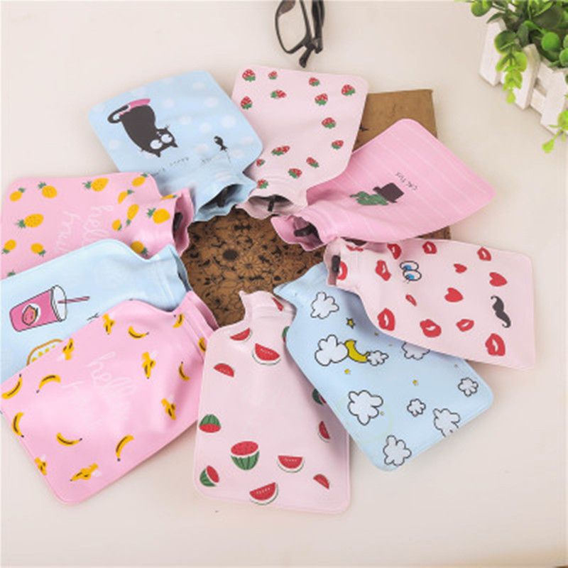 厂家直销pvc热水袋新款小号迷你注水热水暖手袋卡通热手宝暖宝