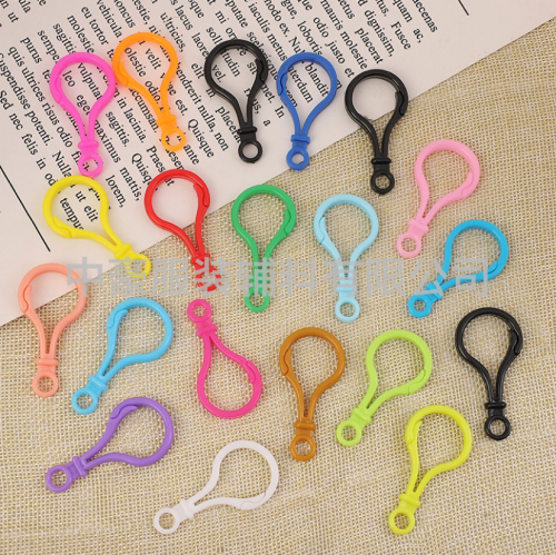 plastic lobster buckle light bubble buckle color keychain doll pendant hook light bubble buckle diy jewelry accessories in stock