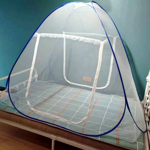 Factory Direct Folding Yurt Mosquito Net Double Door Encryption Anti-Mosquito Dormitory Magic Mosquito Net Wholesale