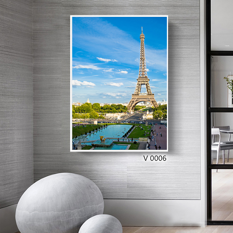 建筑风景装饰画油画布画挂画壁画装饰字画相框床头画沙发画框好