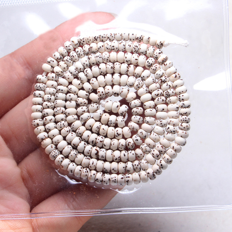 厂家批发天然顺白迷你星月3*5A+++干磨高密海南星月菩提子