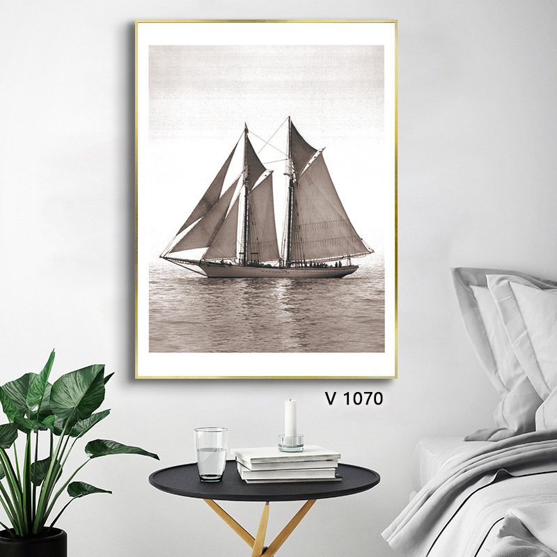 建筑风景装饰画油画布画挂画壁画装饰字画相框床头画沙发画框好