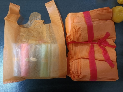 Spot Factory Direct Sales Non-Woven Fabric Vest Bag 24*35