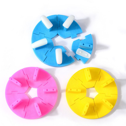 Plastic Lotus Holder for Nail Art round Fixed Practice Holder Cosmetic Nail Art Tools