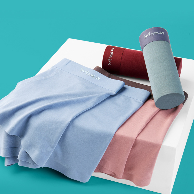 男士内裤莫代尔平角裤石墨烯透气高档舒适运动个性潮流男士四角裤