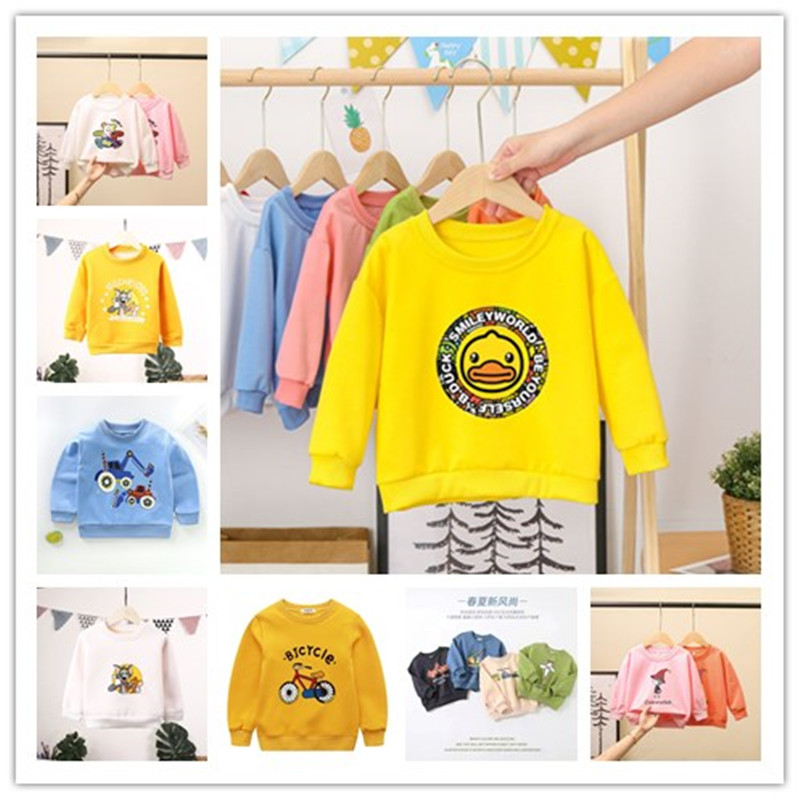 秋冬新款童装长袖卫衣韩版男女儿童圆领卫衣厂家直销地摊货源