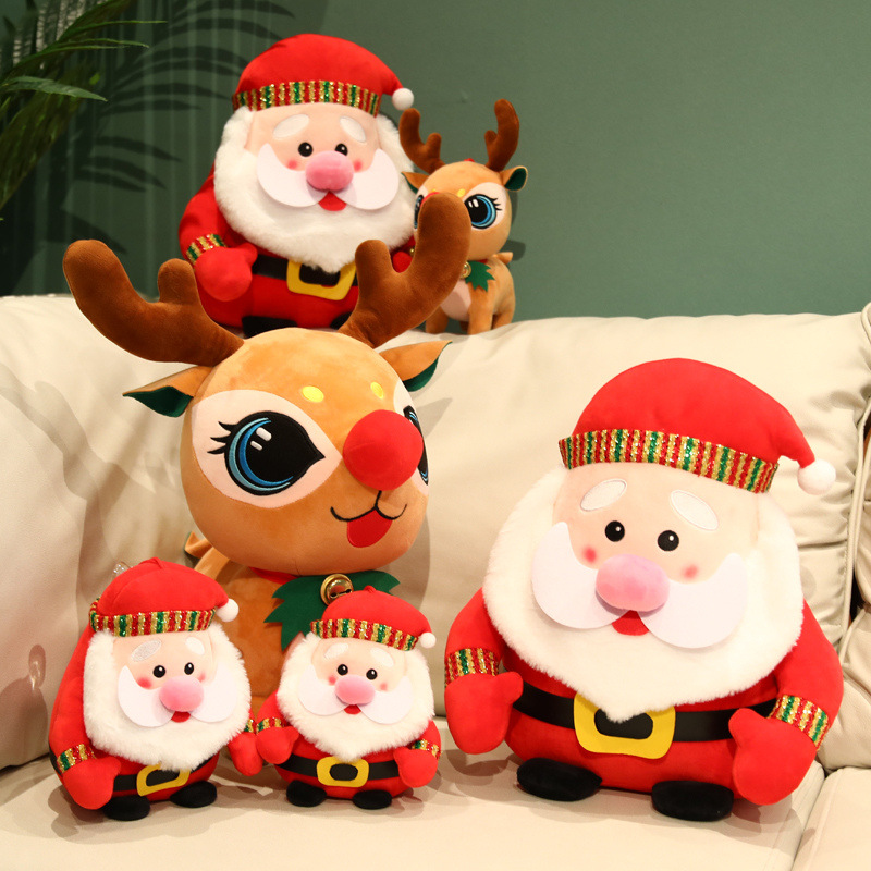 Cross-Border Foreign Trade Santa Claus David's Deer Doll Children's Doll Plush Toy Christm