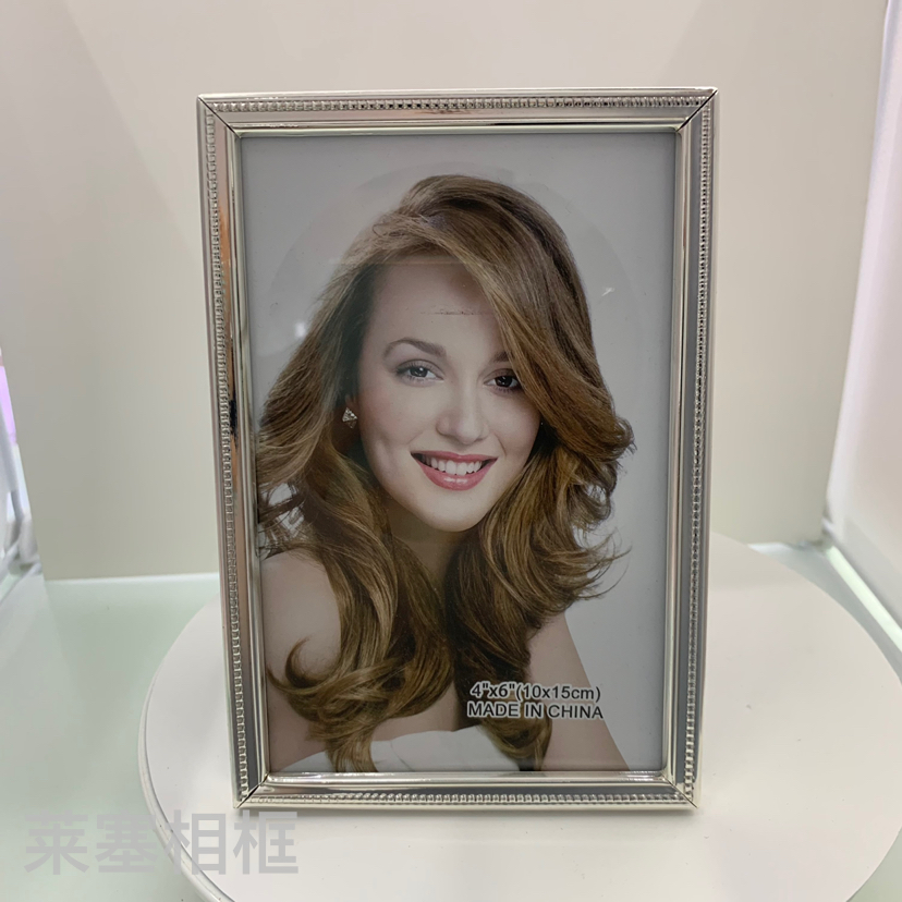 铁电镀银色玻璃创意摆件照片家居客厅卧室装饰礼物工艺品金属相框