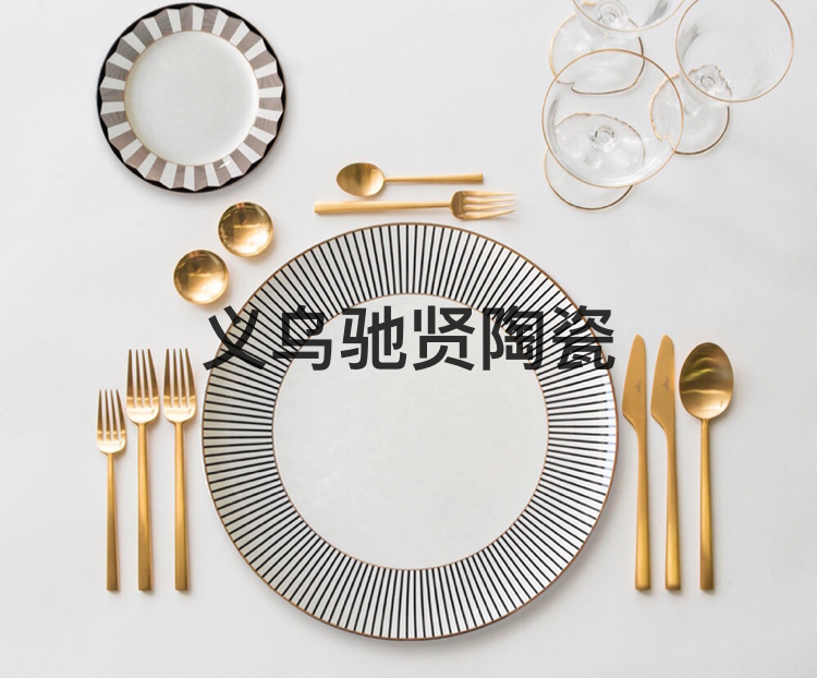 高骨瓷盘子陶瓷西餐盘餐具酒店摆台日用消费品菜碟蛋糕碟