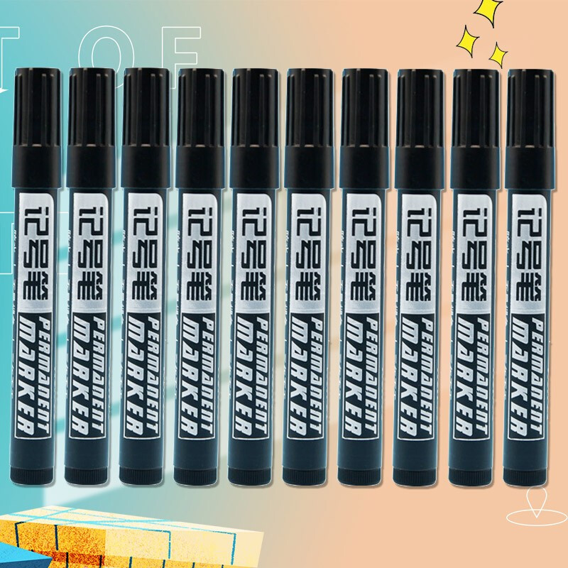 一笔之长记号笔大容量马克笔油性笔防水大头笔速干签到笔海报笔散