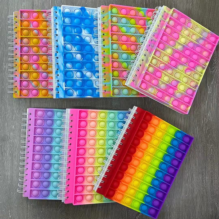 厂家直销灭鼠先锋笔记本按压泡泡硅胶笔记本儿童益智爆款玩具
