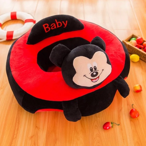 New Cartoon Animal Baby Learning Chair Children‘s Sofa Baby Learning Seat Plush Toy Mickey Minnie