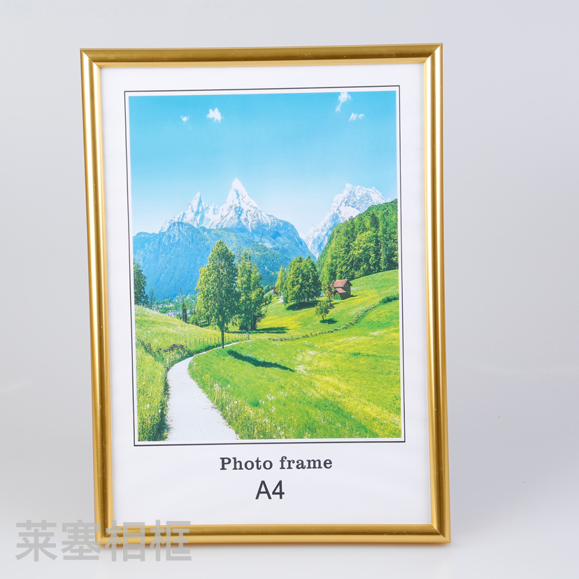 烫金色PVC材质创意摆件照片家居装饰礼物客厅卧室工艺品塑料相框