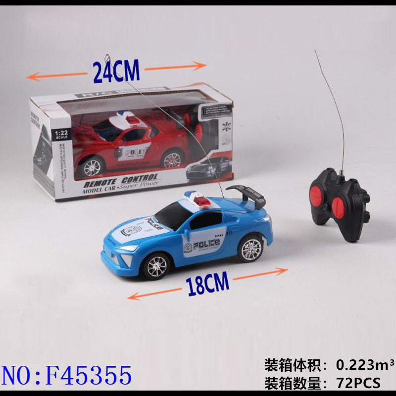 跨境外贸玩具批发 遥控皮卡警车 智力益智男孩小孩趣味玩具F45355