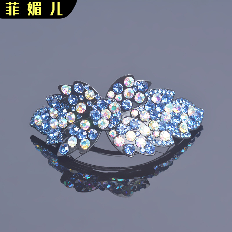 新款简约韩式发夹后脑勺发卡大号弹簧夹优雅气质妈妈顶夹子发饰