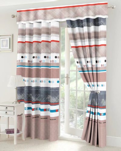 factory printing bedroom shading curtain finished product plant pattern nordic fabric curtain