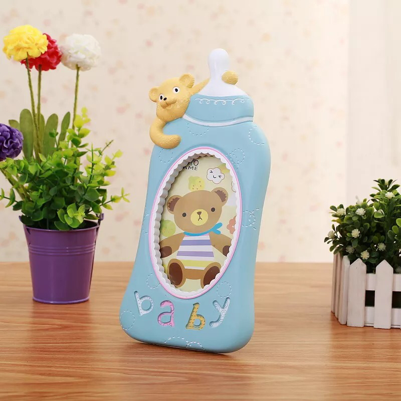 浩涛相框HT-LM7444彩绘奶瓶熊6寸（2色）